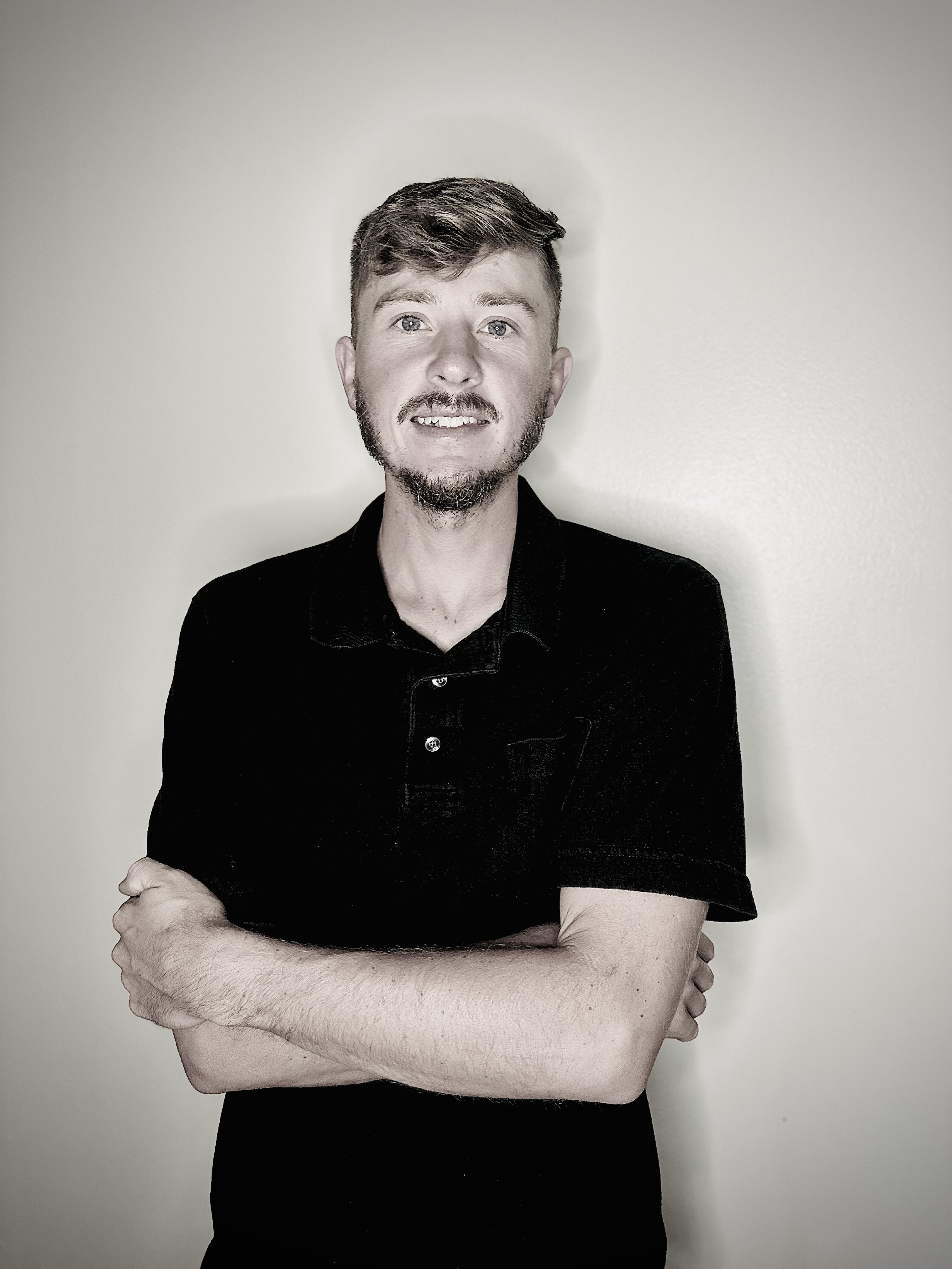 Optimum Glass owner on-site with a completed install